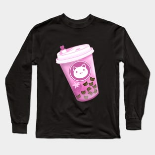 Neko Boba Strawberry Long Sleeve T-Shirt